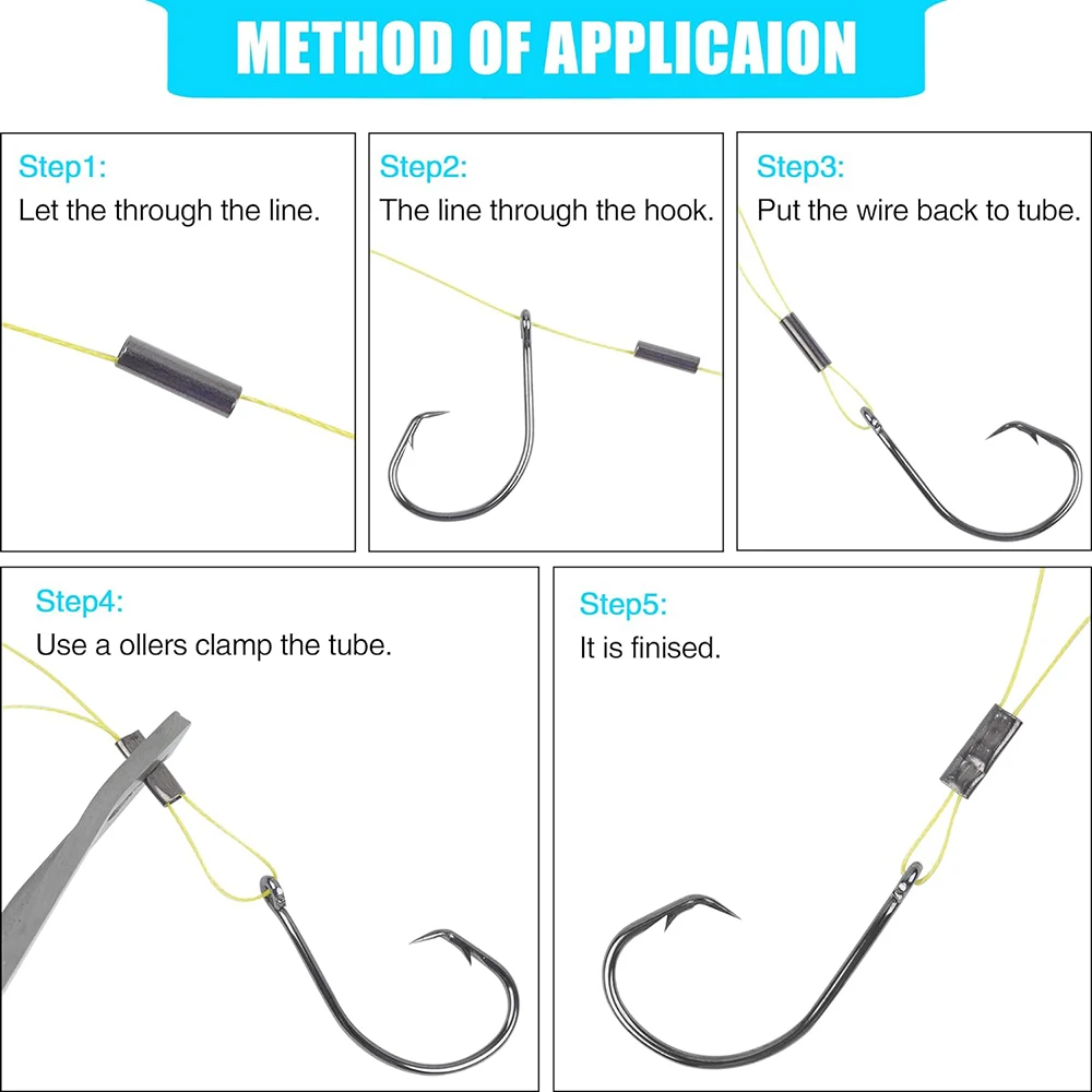 Manguitos de engarzado cobre – Conector para aparejo de pesca - imagen 2