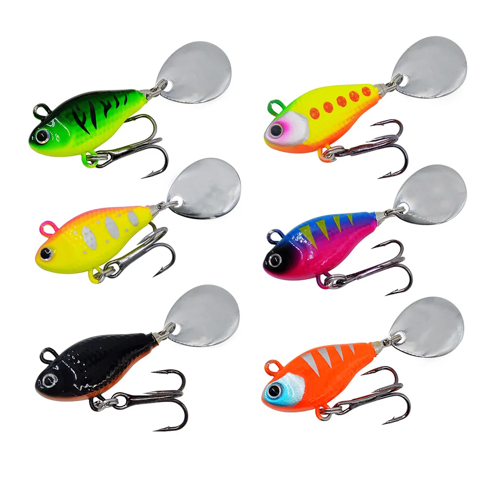 Wobbler Vib metal con detalle de vibrotail