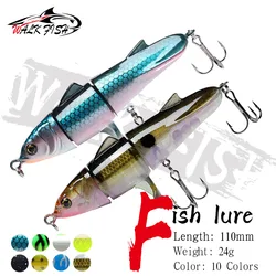 Señuelo Whopper Popper WALK FISH - Plopper duro con cola giratoria