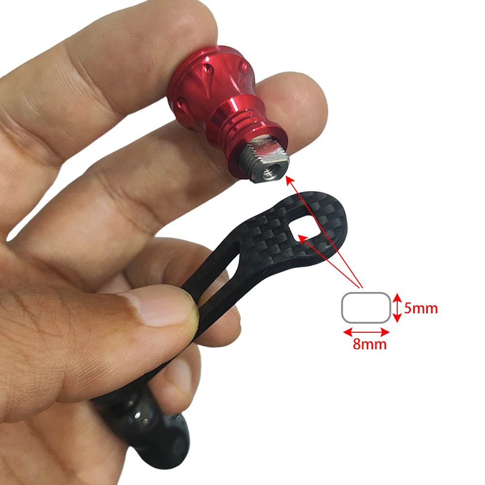 Manivela de carrete atornillable repuesto Daiwa Shimano KASTKING