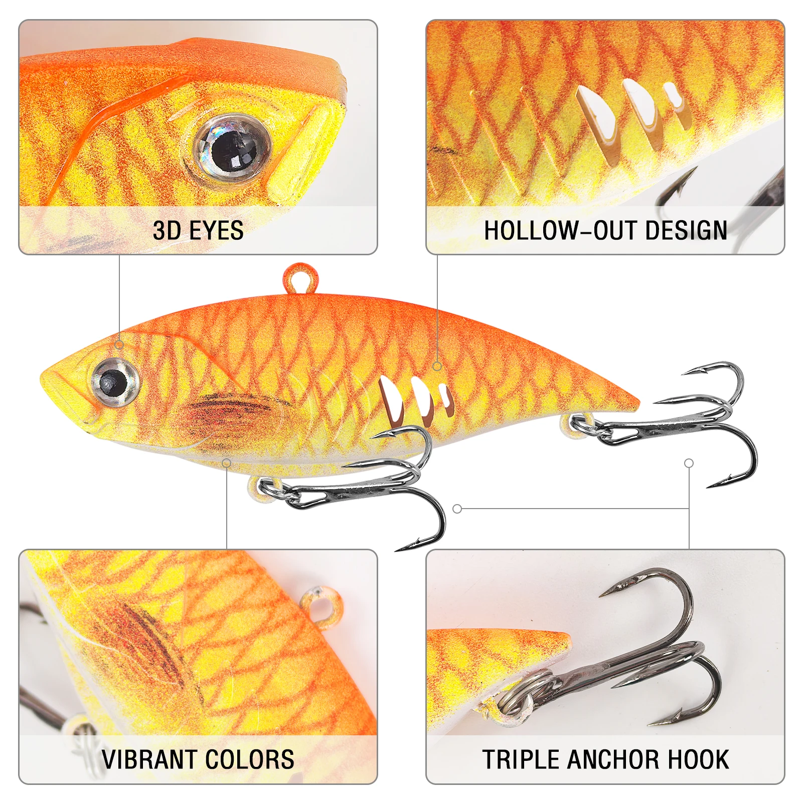 Señuelos VIB Free Fisher para lubina y trárraca – Wobbler vibración - imagen 4