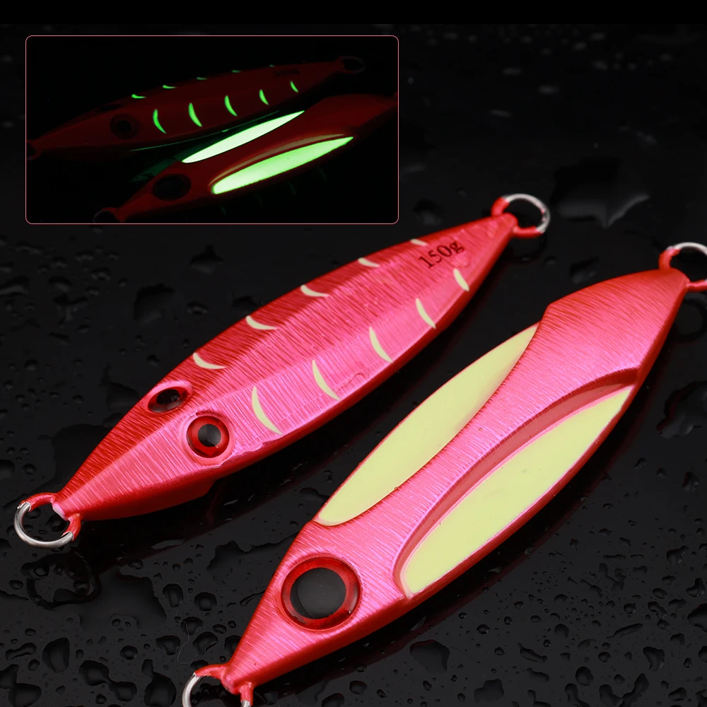 Slow Jig Metálico Luminoso Castfun – Señuelo de Pesca