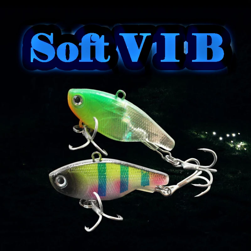 Señuelo VIB en acción bajo el agua mostrando su vibración