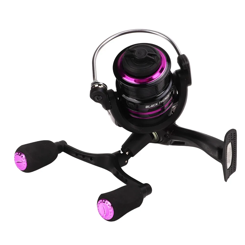 Carrete de Baitcasting metálico doble manivela con bobina baja - imagen 2
