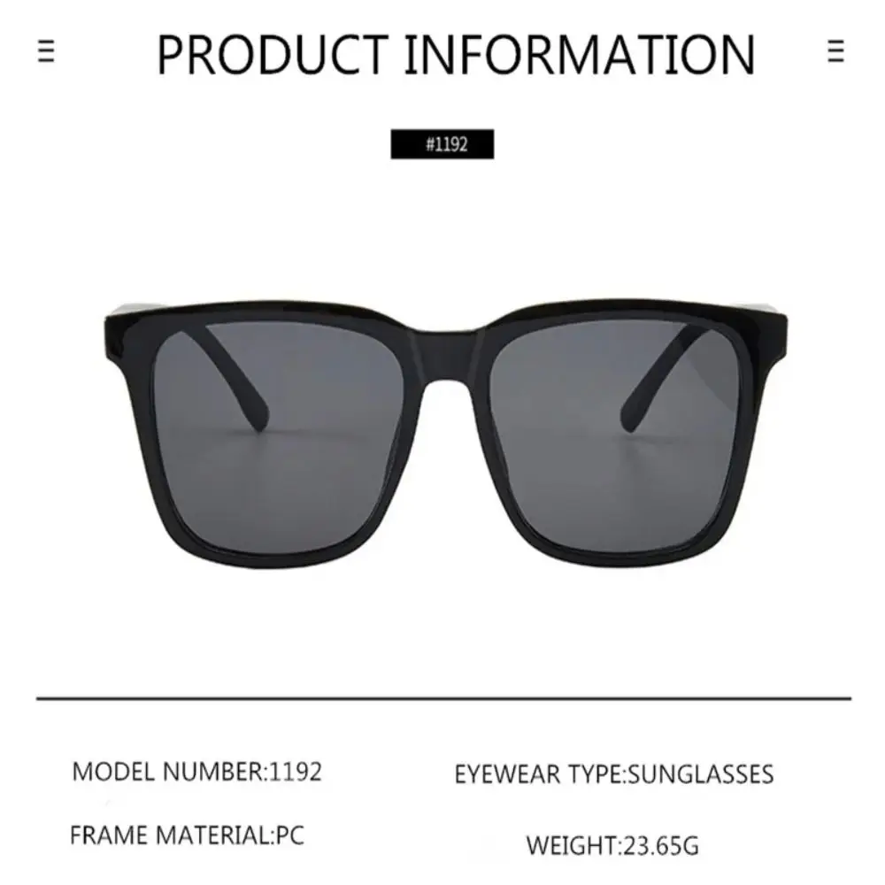 Gafas de sol unisex con montura cuadrada de perfil