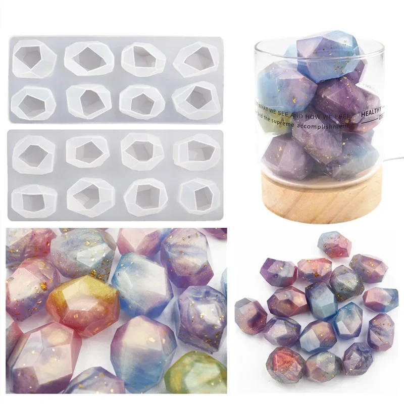 Molde silicona para vinilos pesca piedra natural forma irregular - imagen 4