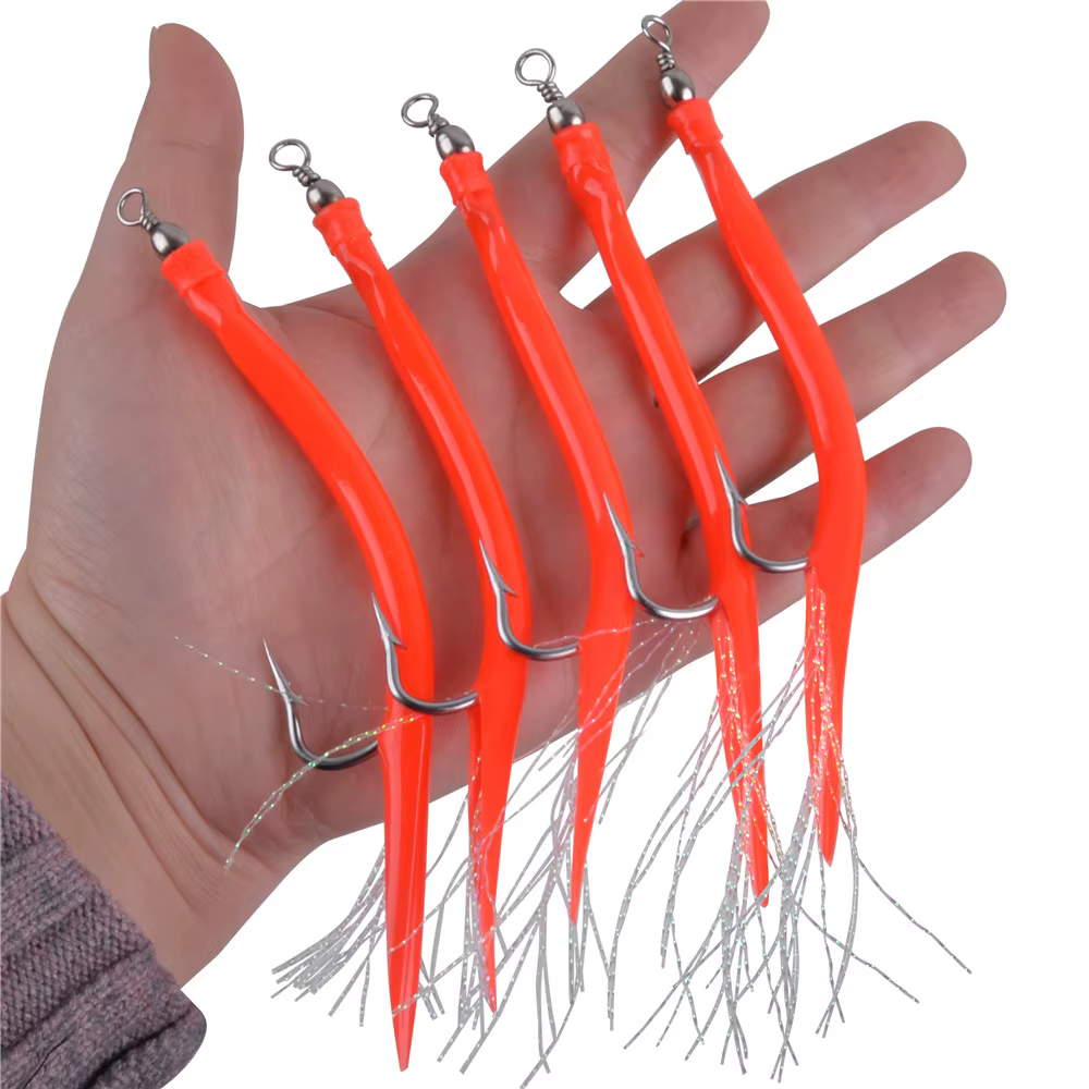 Anzuelos Jig de acero inoxidable – Vástago largo para lubina y grandes especies - imagen 5