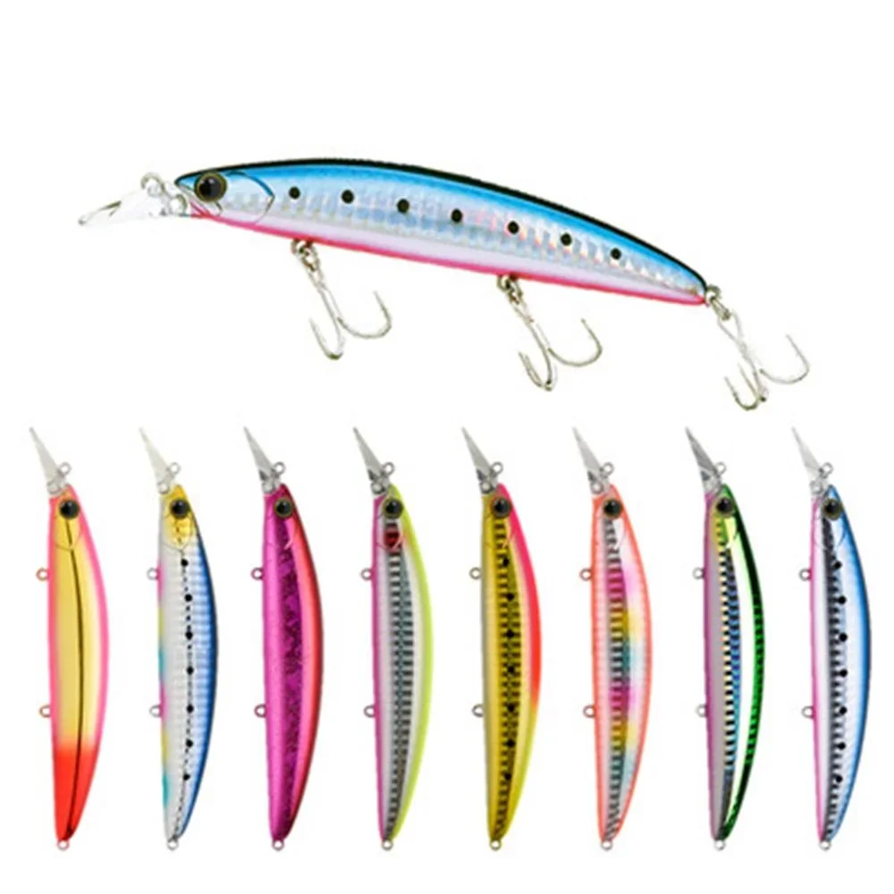 Señuelos flotantes tipo minnow en colores surtidos