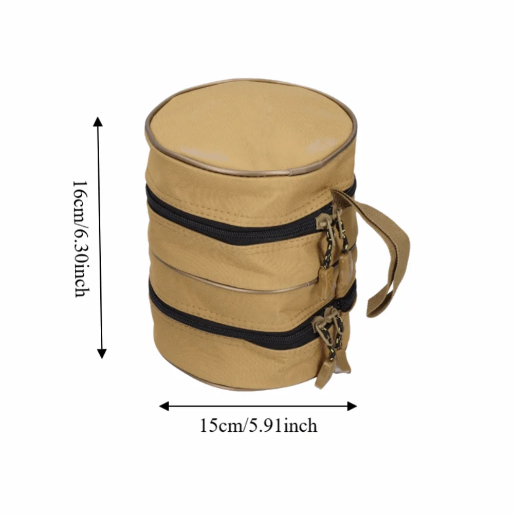 Bolsa doble capa para carretes de pesca, organizador ligero - imagen 4