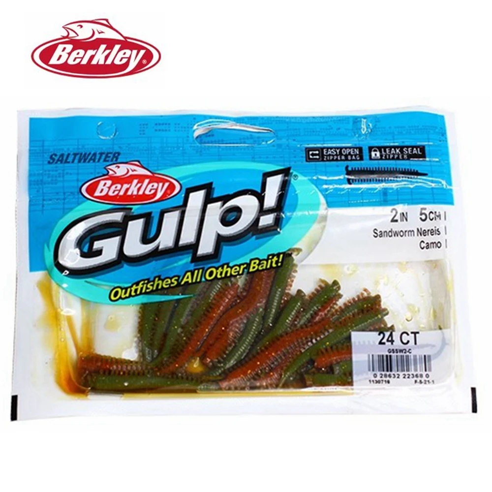 Berkley Gulp Sea Sandworm vinilo para pesca salada - imagen 2