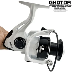 GHOTDA Carrete de Carpa – Freno trasero metálico