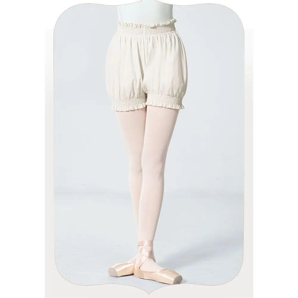 Shorts de ballet en color rosa y blanco