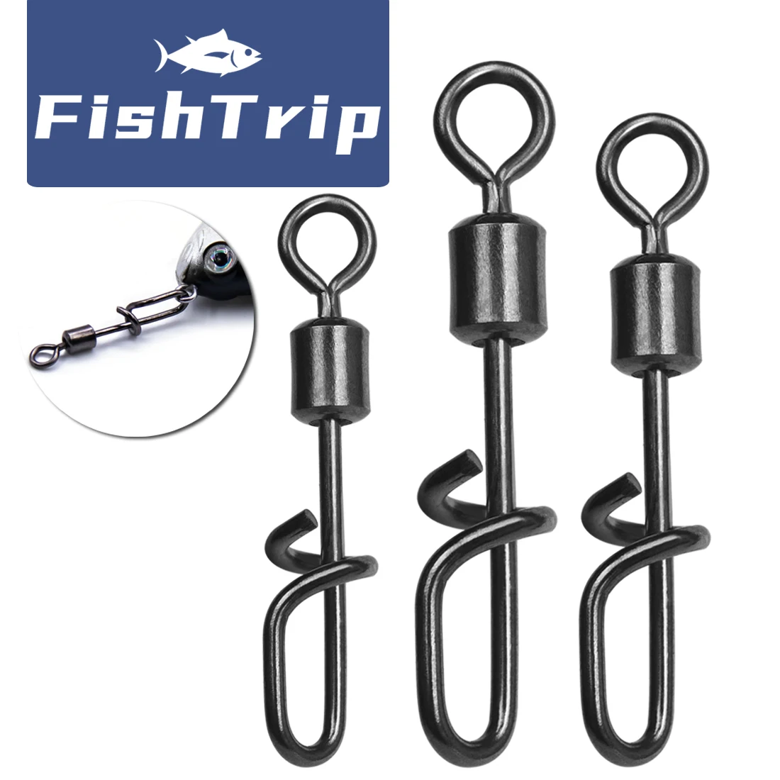 Barril giratorio FishTrip de acero inoxidable