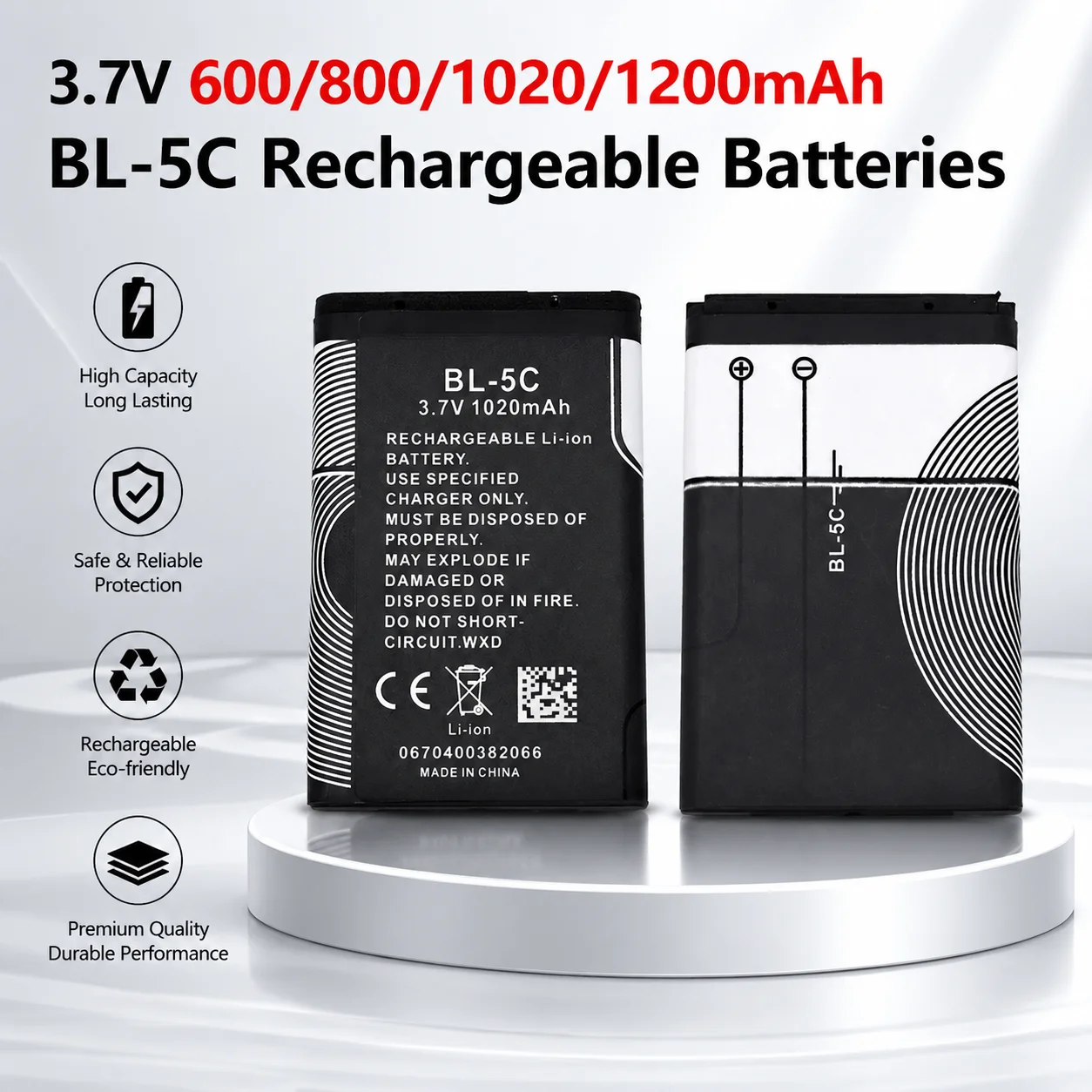 Batería recargable para Nokia compatible - imagen 4