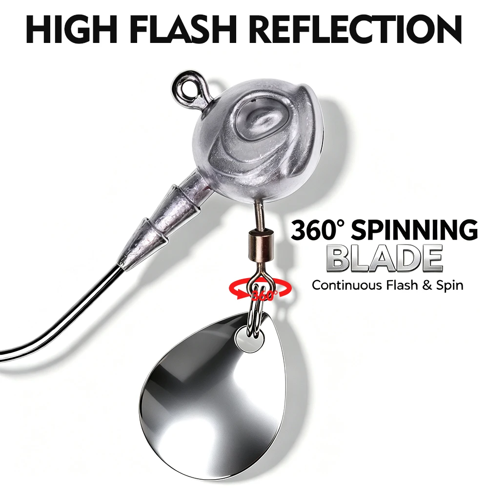 Jig Head Underspin con cuchilla giratoria para swimbait Proberos - imagen 2