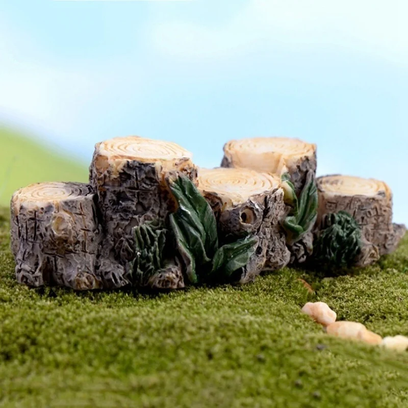 Puente de tocón de árbol en miniatura