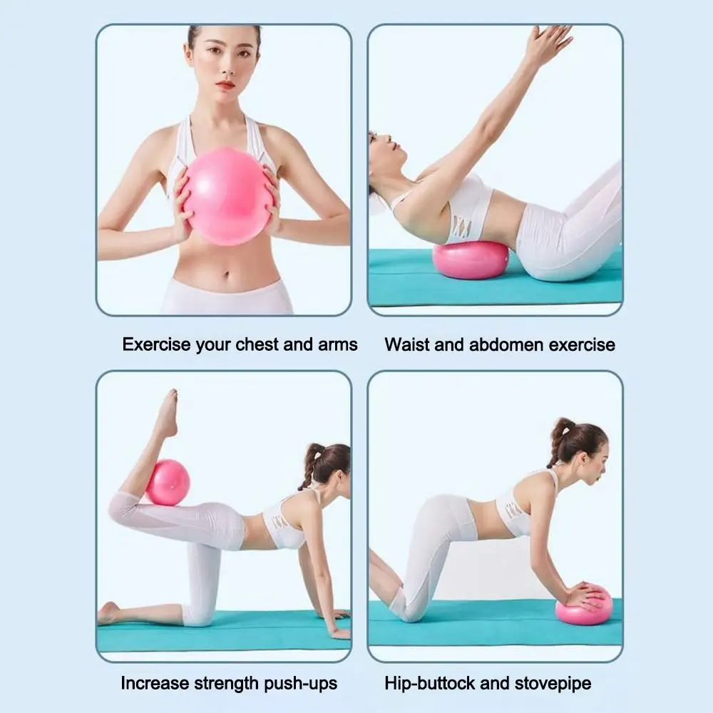 Inflación de la pelota de yoga inflable