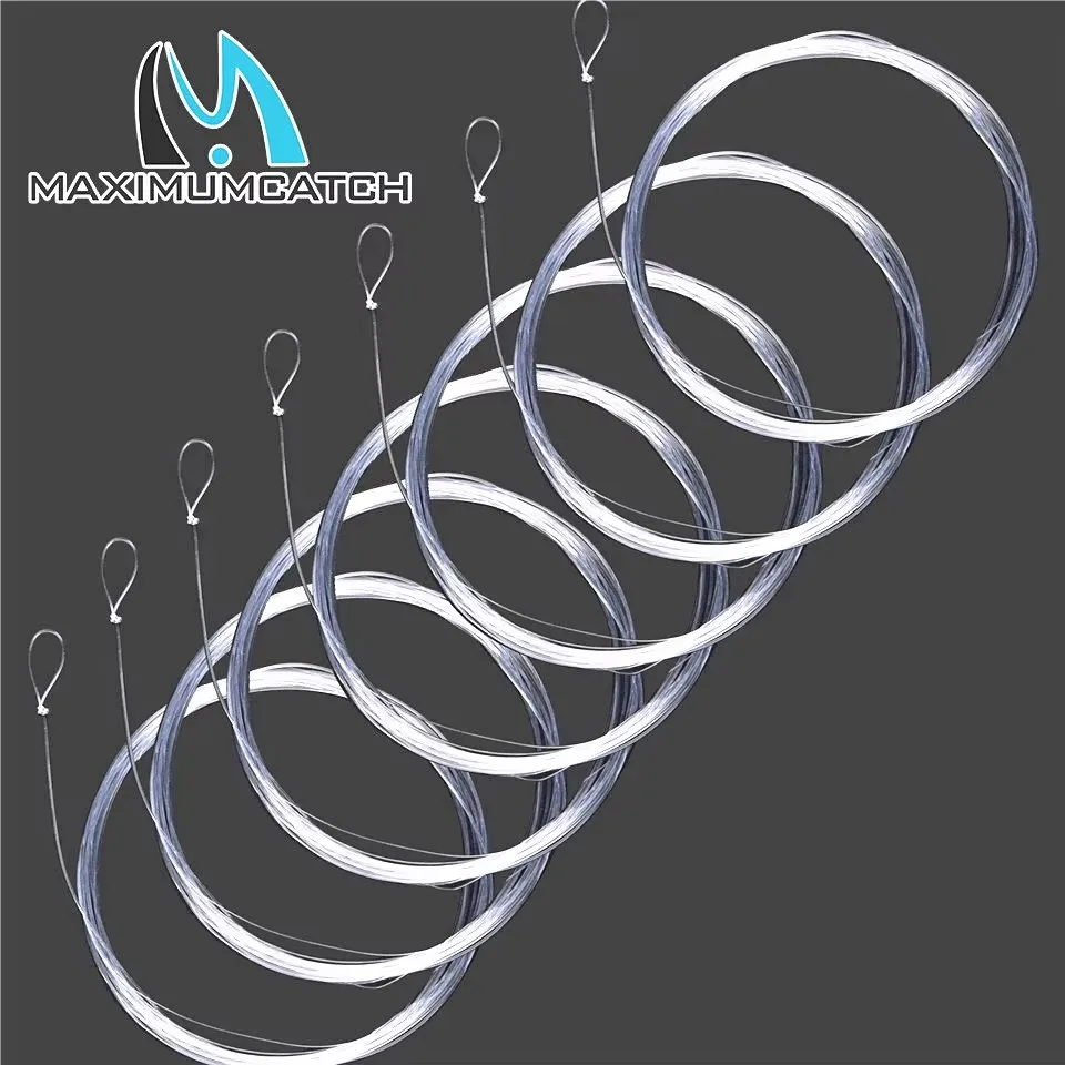 Maximumcatch Líneas de nailon cónicas transparentes con lazo - imagen 3