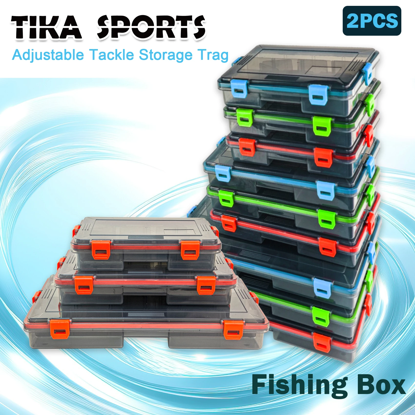 Caja de aparejos Aventik con divisores ajustables