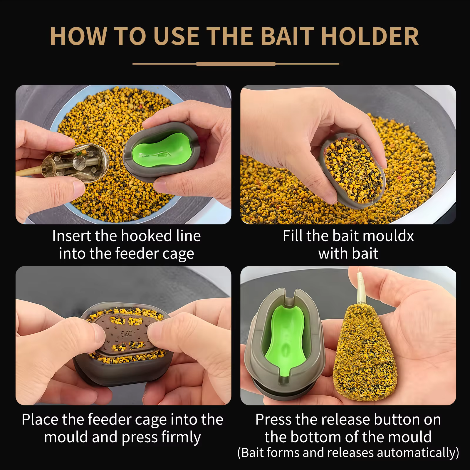 Comedero Feeder de Jaula para Carpfishing con Liberación Rápida - imagen 4