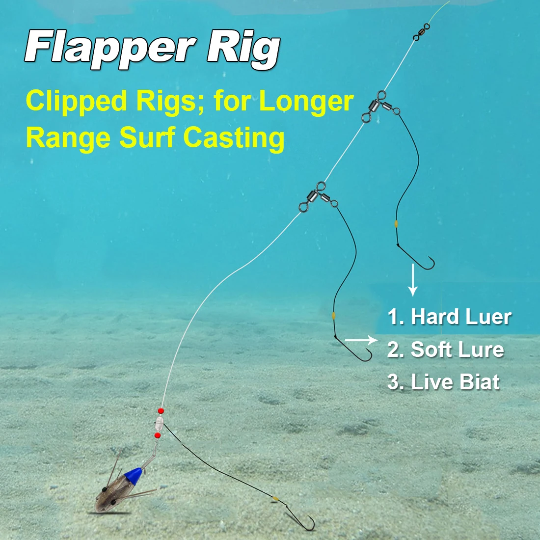 Conector Giratorio 3 Vías FishTrip – Pesca de Bagre - imagen 3