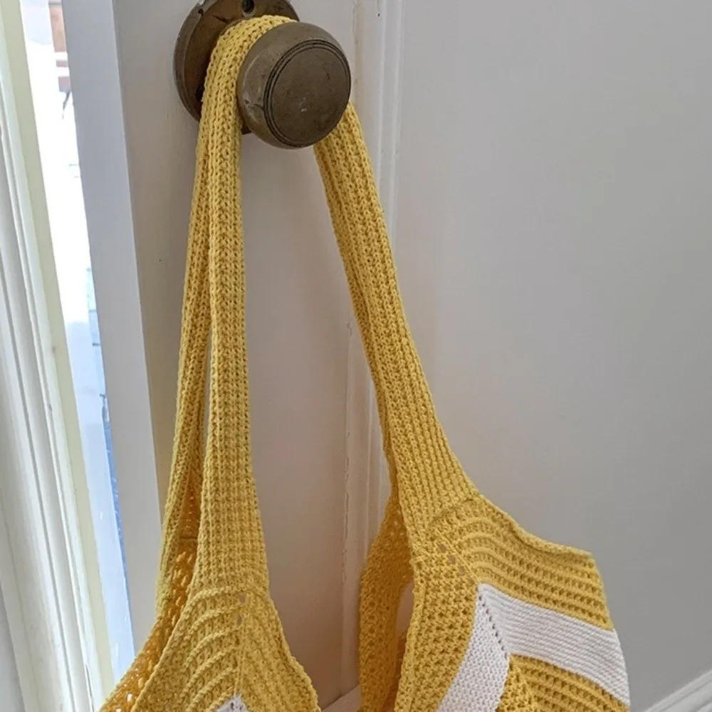 Bolso de playa bohemio tejido a mano de gran capacidad - imagen 4