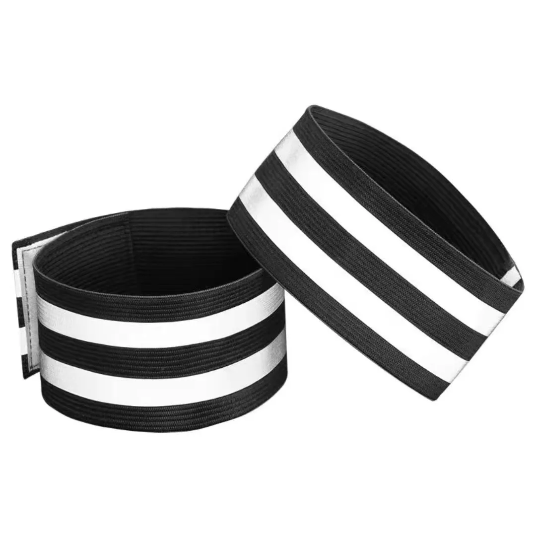 Bandas reflectantes para piernas ajustables de ciclismo de noche - imagen 2