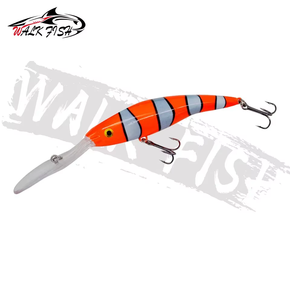 Señuelo Walk Fish Minnow - Cebo duro con pico largo para pesca