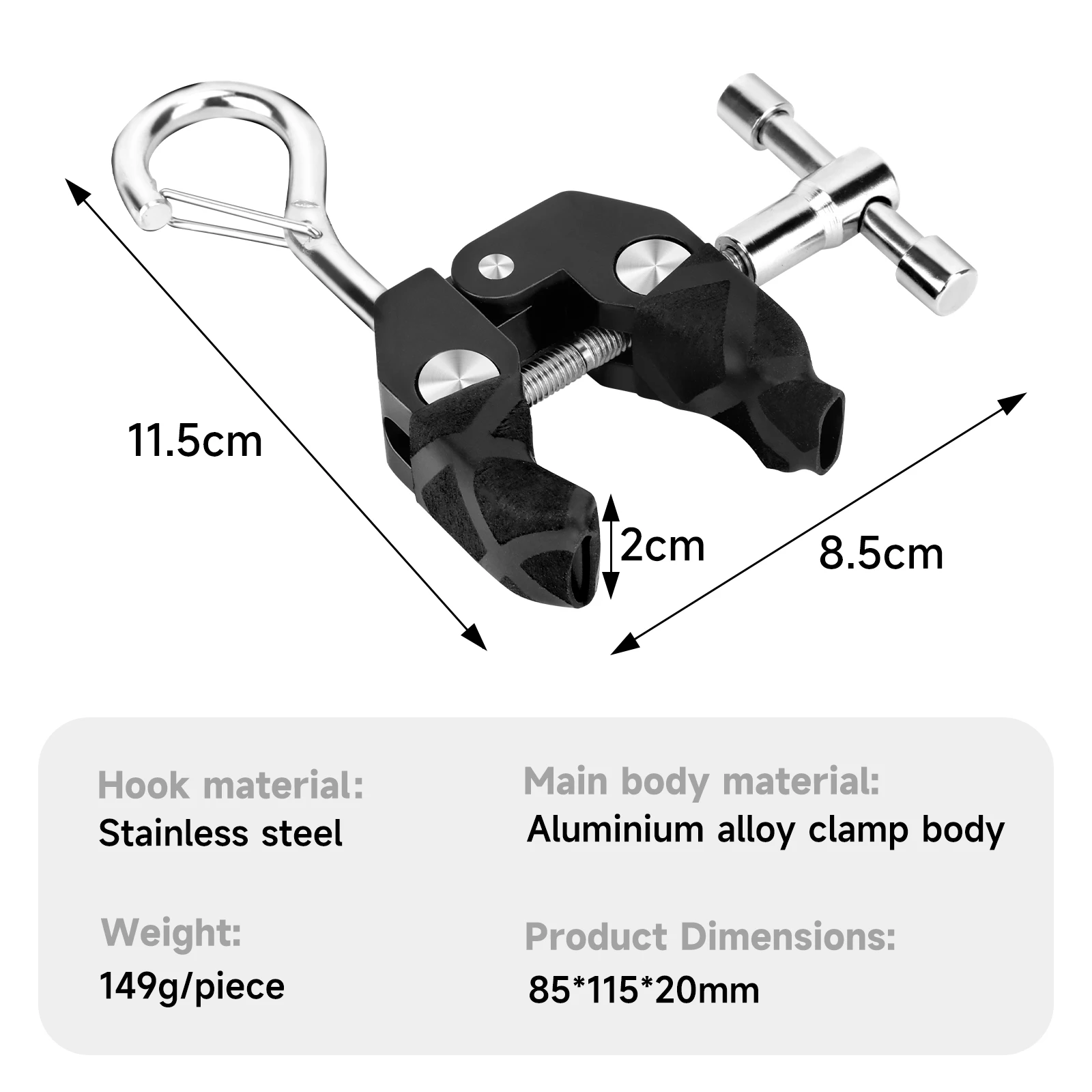 SANLIKE Abrazadera de baca para lona – Resistente superclamp para SUV y camping