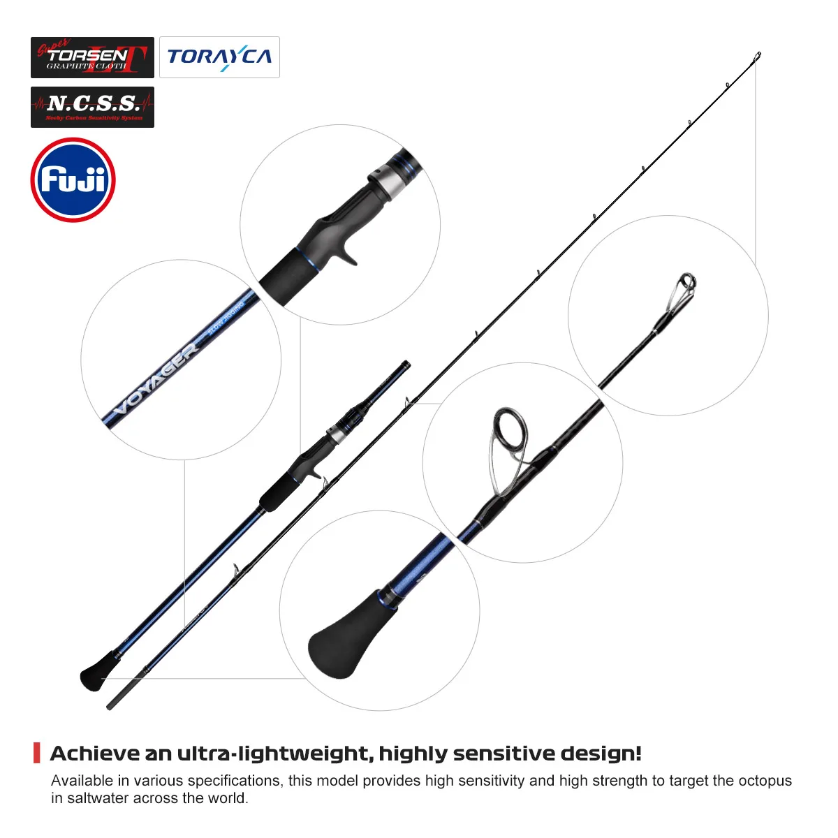 NOEBY Slow Jigging VOYAGER caña spinning para atún y gran pez - imagen 4