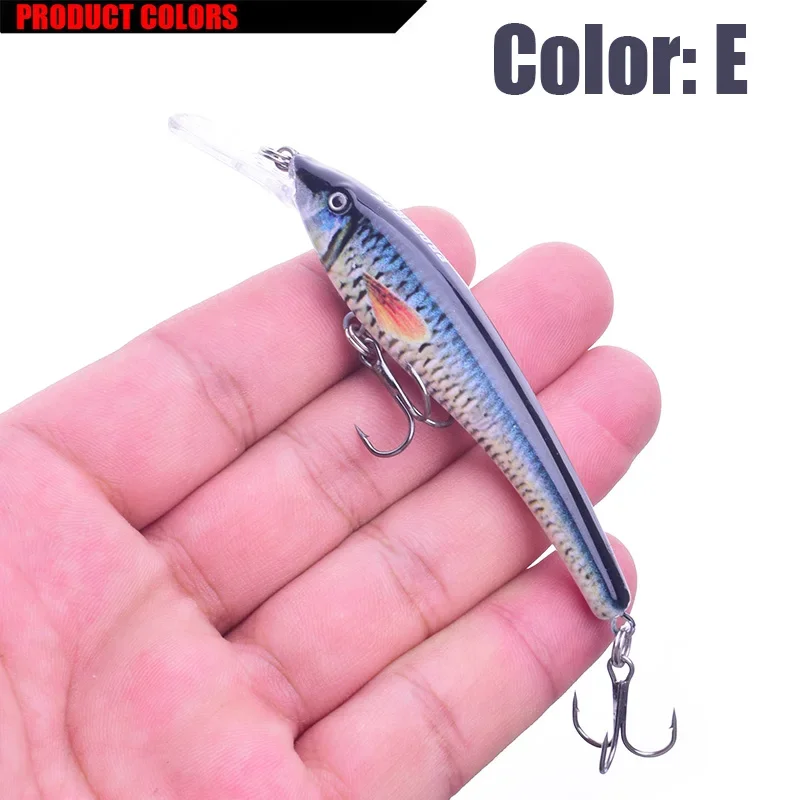 Señuelo Minnow 3D realista – Wobbler duro para pesca de depredadores - imagen 3
