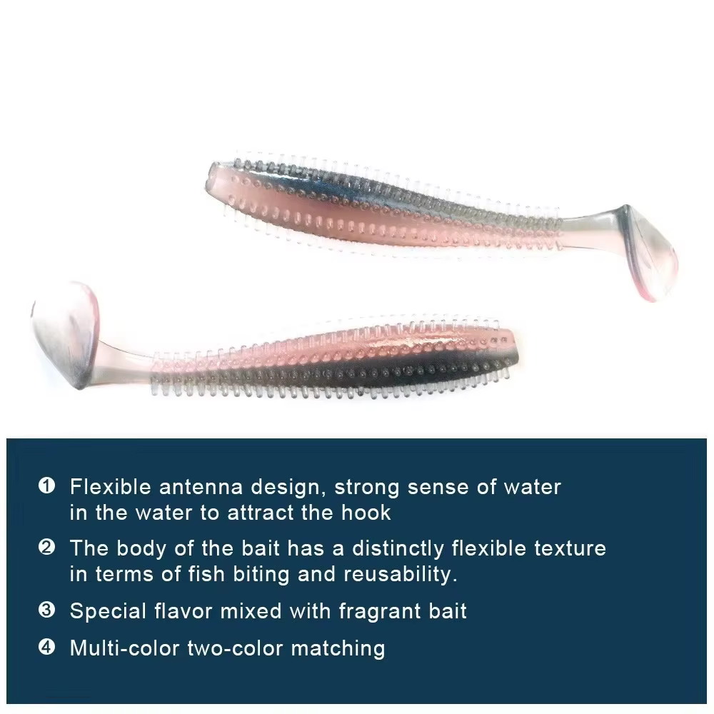 NGB Shad 9-12 cm – Cebo silicona aroma para lubina - imagen 5