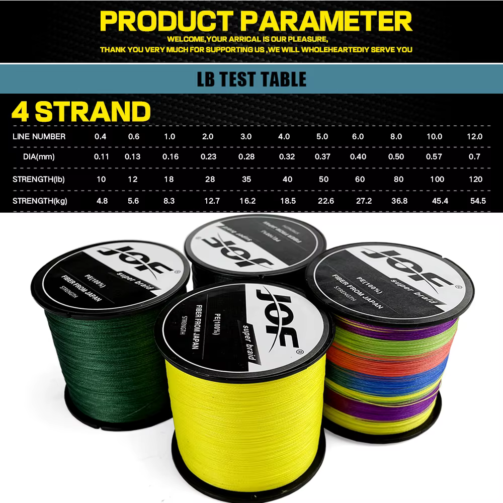 Sedal trenzado multifilamento 4 hebras – Carga 10-80lb - imagen 4