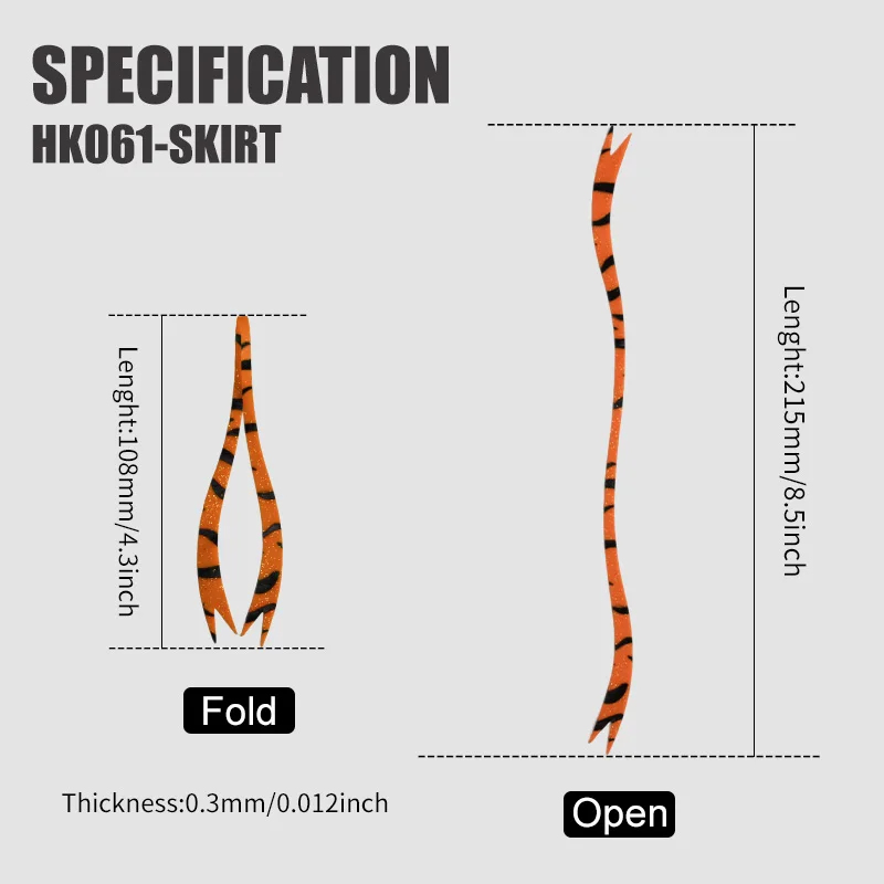 Sustitutos de silicona para jig Obsession HK061 – Tiras Rockbänder - imagen 3