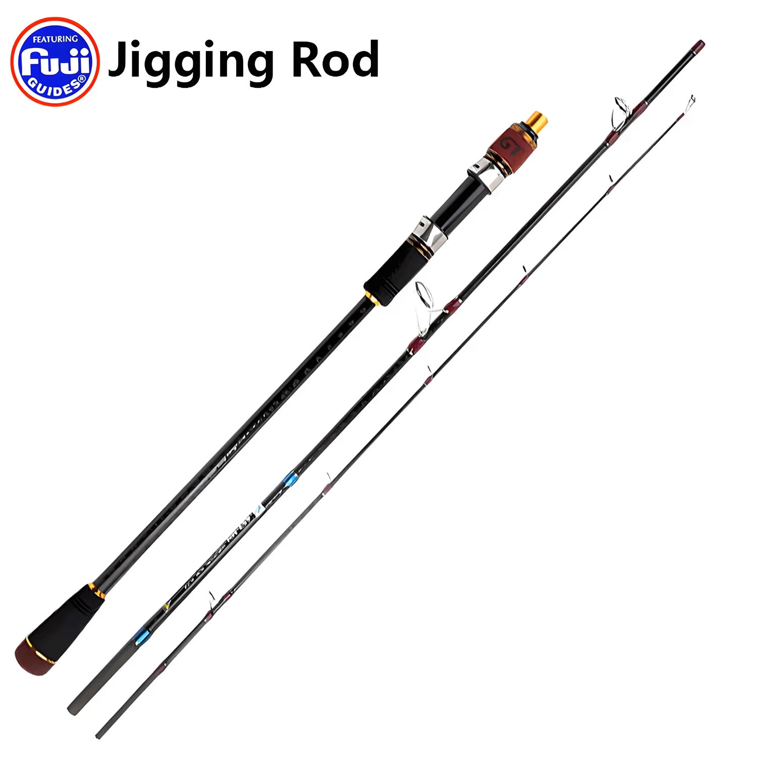 Caña FUJI jigging lento para pulpo, calamar y sepia carbono - imagen 5