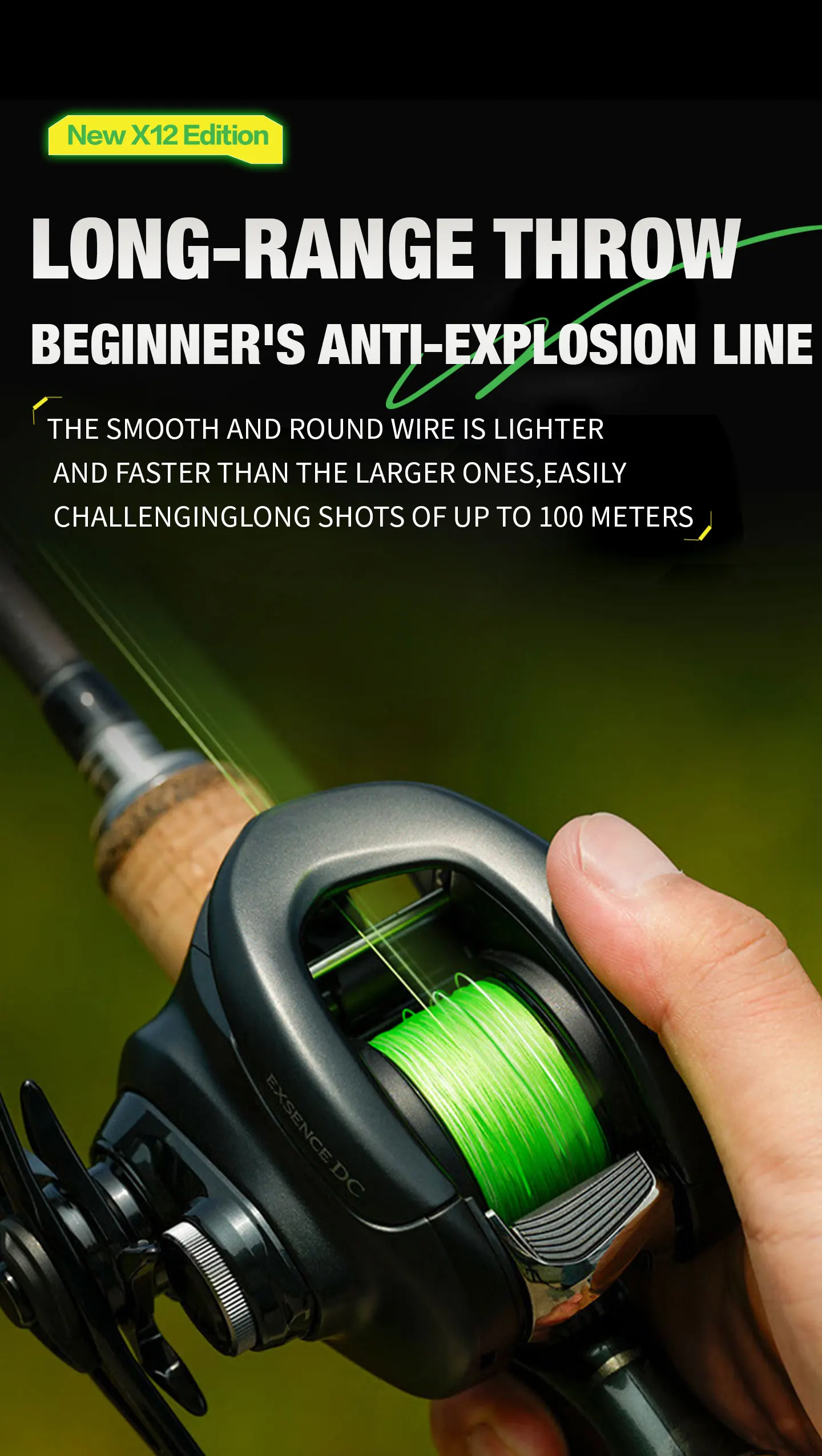 Uso en carrete de baitcasting
