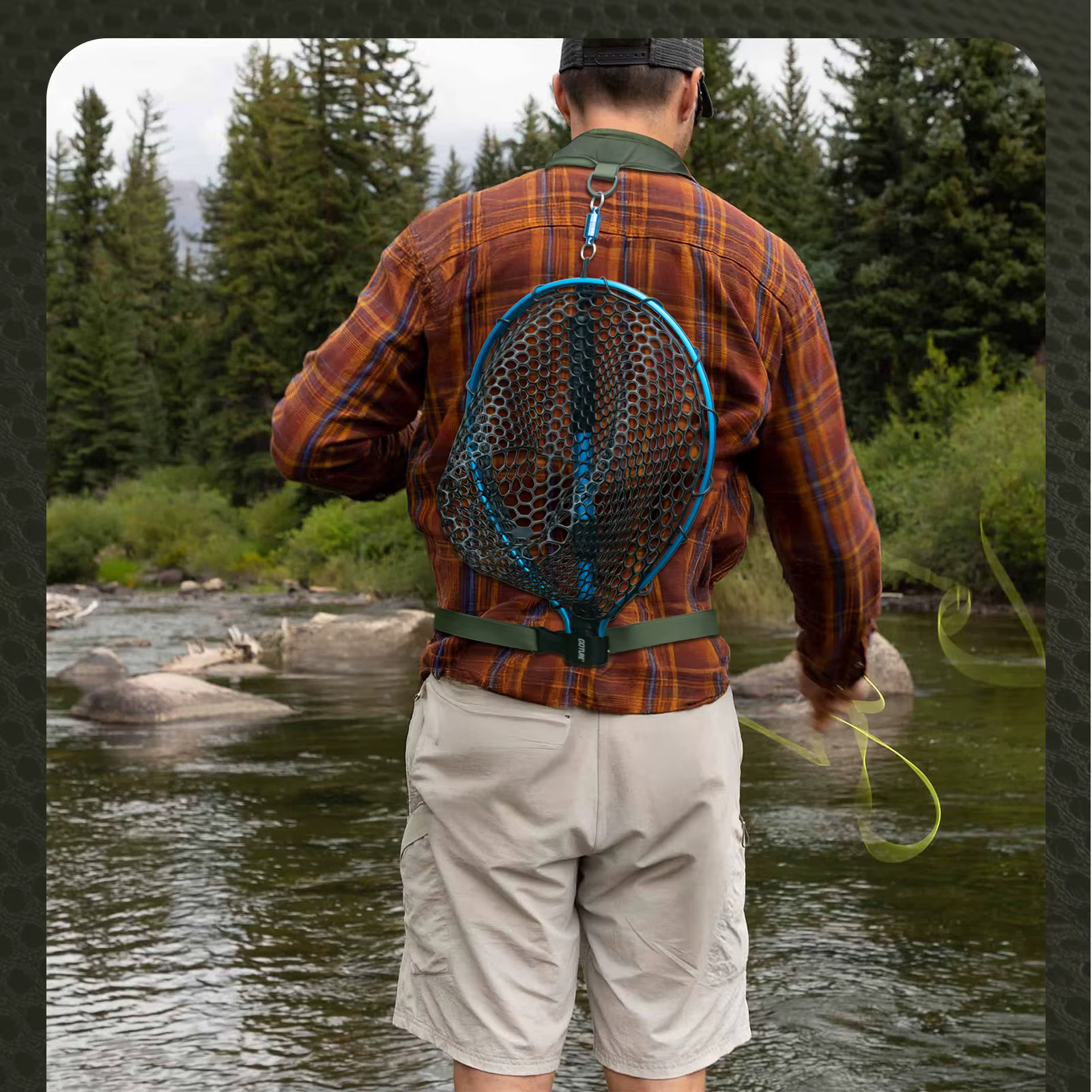 Goture Bolsa de pecho para pesca a mosca con correa acolchada - imagen 4