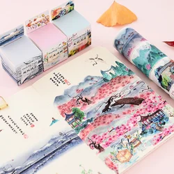 Cinta decorativa vintage de papel artesanal para pesca deportiva