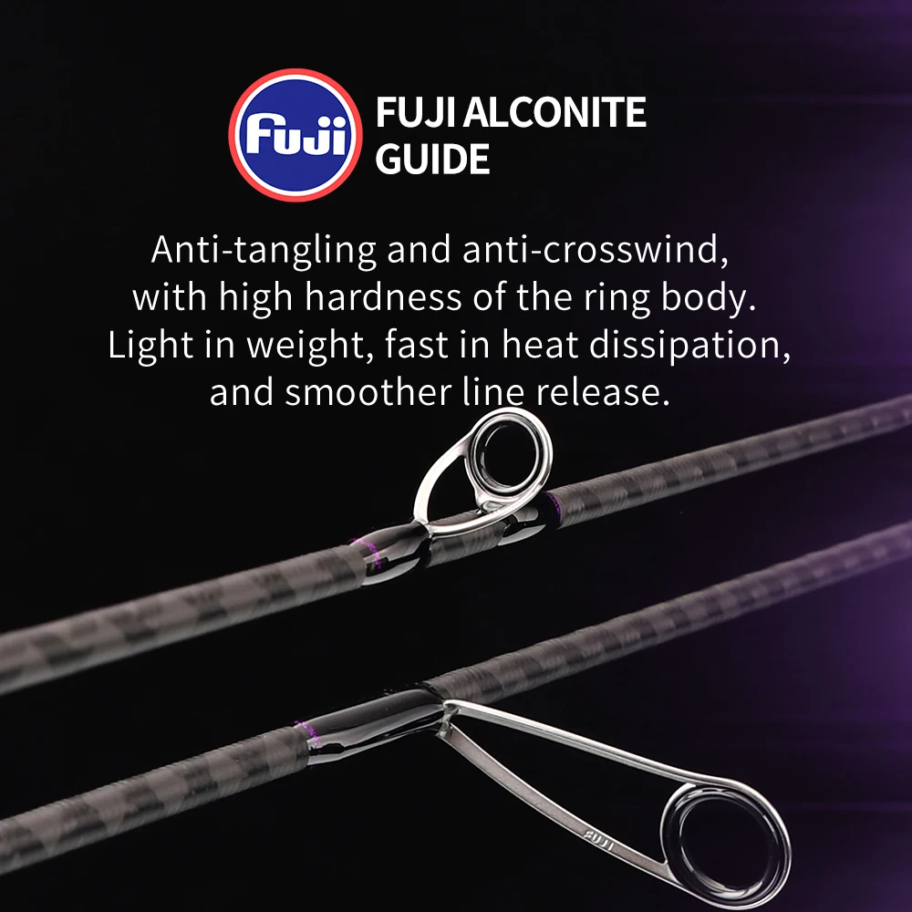 Caña ultraligera FISHINGFANS Qingxiu con guías Alconite y corcho Fuji - imagen 5