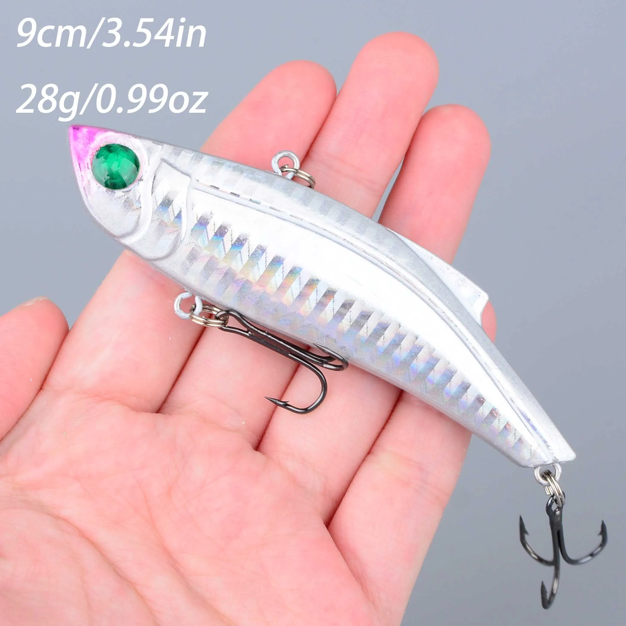 Wobbler minnow VIB con bola de acero para lance largo y trolling - imagen 4