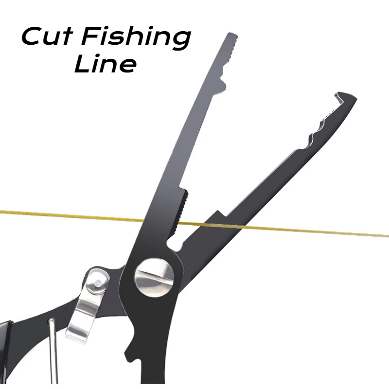 Alicates de pesca multifunción con abreanillas y cortalíneas - imagen 2