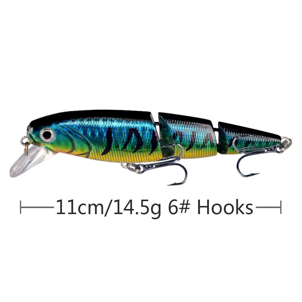Minnow Multisección Crankbait – Señuelo artificial para depredadores - imagen 4