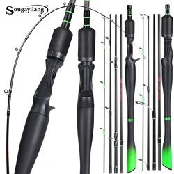 Sougayilang Caña de carbono ultraligera portátil para casting