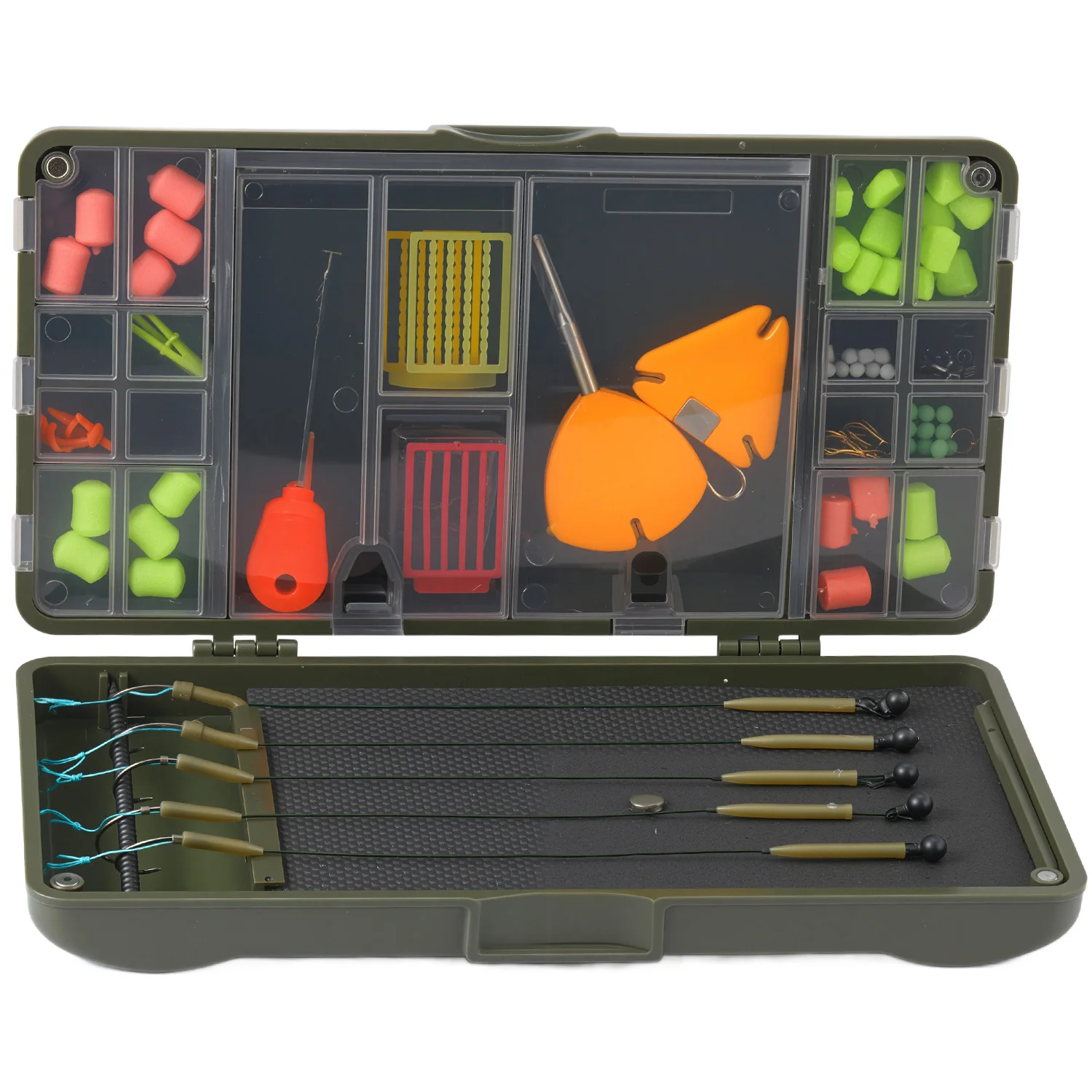 Caja de pesca Sougayilang con compartimentos transparentes