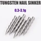 Plomos de tungsteno para señuelos wacky worm nail pagoda