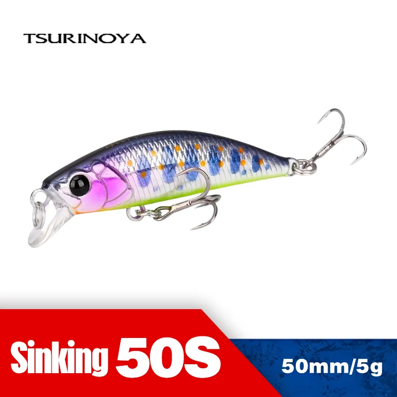 Minnow Hundido TSURINOYA 50S 5g – Jerkbait para Trucha, Perca y Bass - imagen 2
