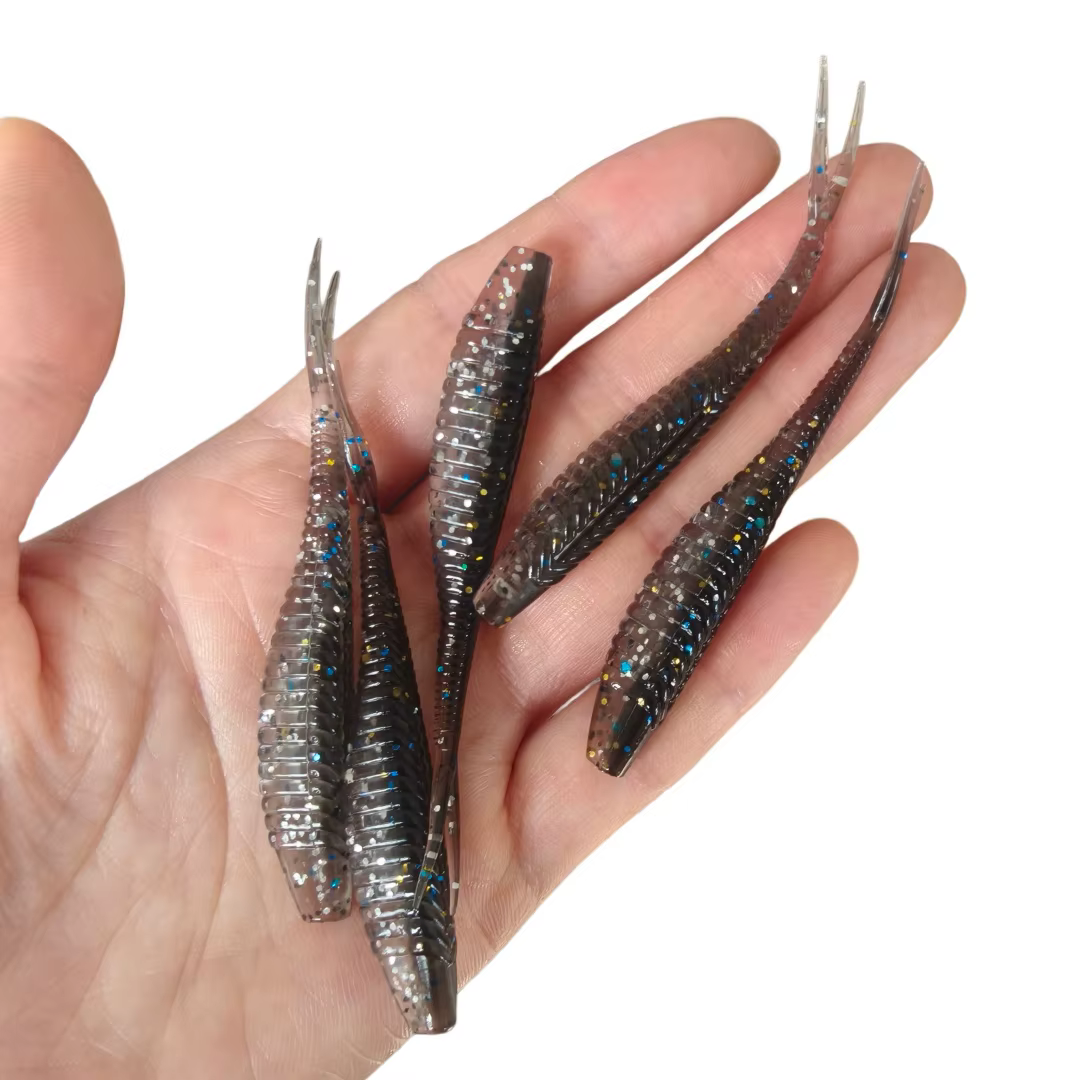 Swolfy Jerk Shad Minnow 70mm cola dividida para lubina - imagen 2