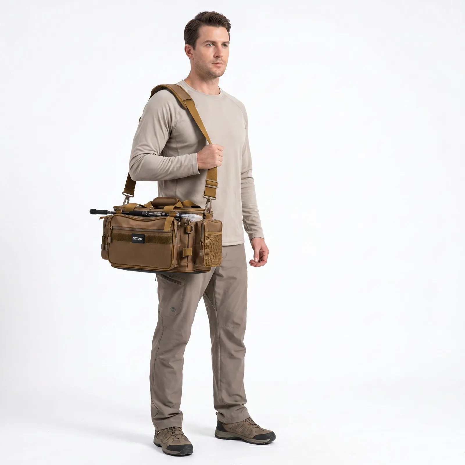 Goture Bolsa impermeable de pesca con soporte para cañas - imagen 2