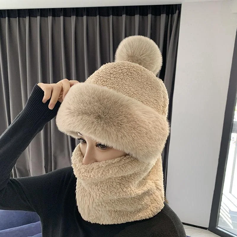 Estilo de invierno con gorro y bufanda