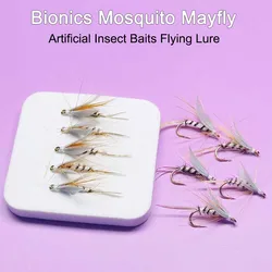 Mosca húmeda biónica para pesca: trucha, salmón y lubina